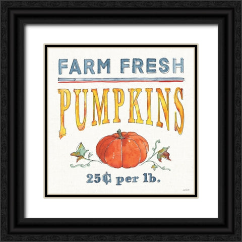 Fall Flair IV Black Ornate Wood Framed Art Print with Double Matting by Tavoletti, Anne