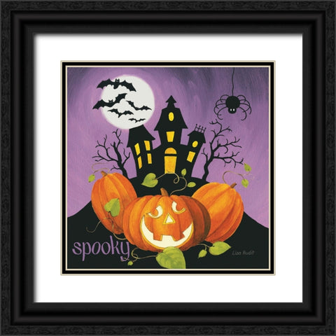 Happy Haunting II Black Ornate Wood Framed Art Print with Double Matting by Audit, Lisa