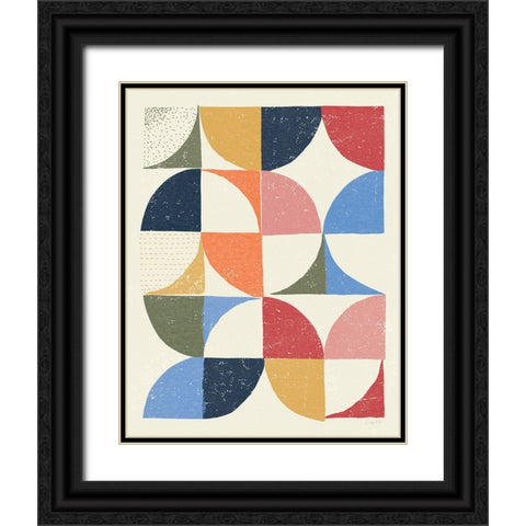 Colorful Night Sky II Black Ornate Wood Framed Art Print with Double Matting by Prahl, Courtney