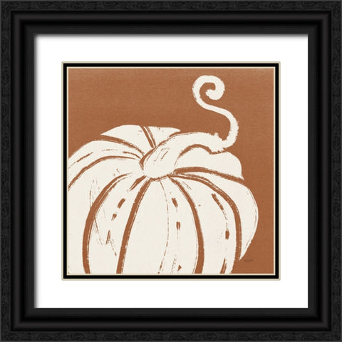 Autumn Tones VI Dark Orange Black Ornate Wood Framed Art Print with Double Matting by Tavoletti, Anne