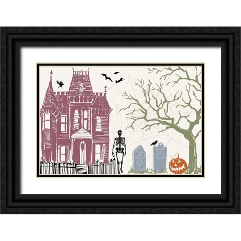 Haunted I Color Black Ornate Wood Framed Art Print with Double Matting by Tavoletti, Anne