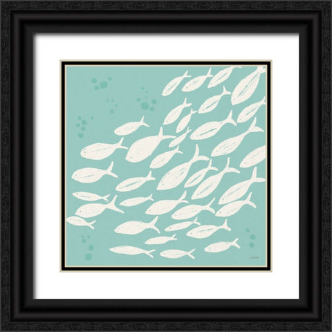 Seaside Style VII v2 Black Ornate Wood Framed Art Print with Double Matting by Tavoletti, Anne