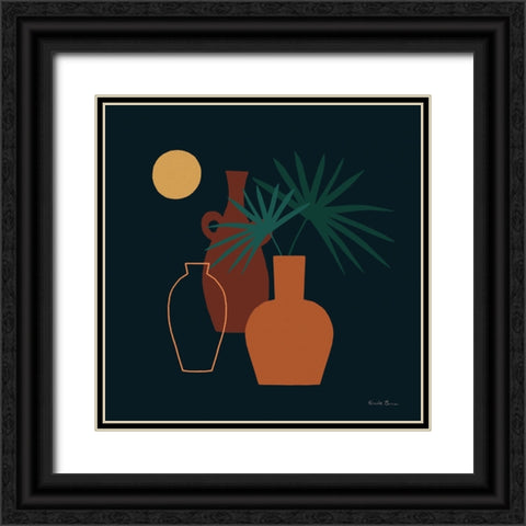 Mod Vessels I Regal Black Ornate Wood Framed Art Print with Double Matting by Zaman, Farida