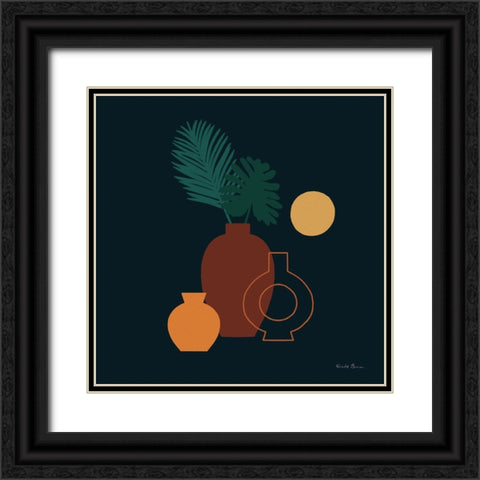 Mod Vessels II Regal Black Ornate Wood Framed Art Print with Double Matting by Zaman, Farida