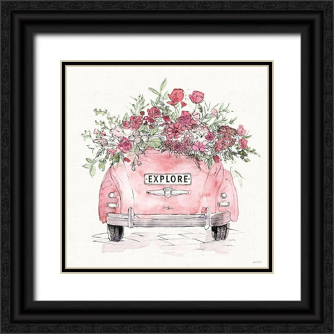 Vintage Travel IV Black Ornate Wood Framed Art Print with Double Matting by Tavoletti, Anne