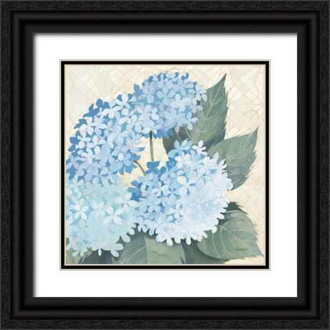 Decorative Hydrangea II Providence Black Ornate Wood Framed Art Print with Double Matting by Lovell, Kathrine
