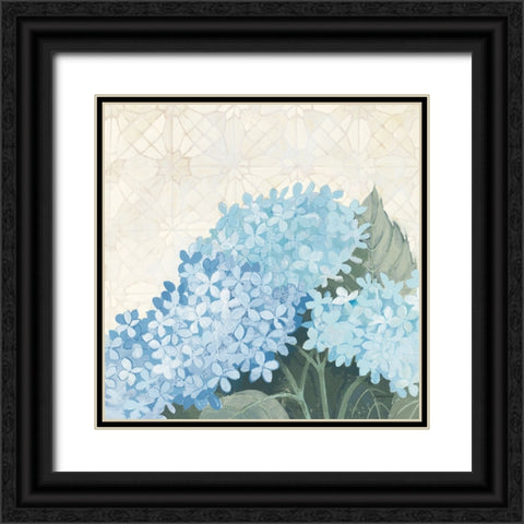Decorative Hydrangea III Providence Black Ornate Wood Framed Art Print with Double Matting by Lovell, Kathrine