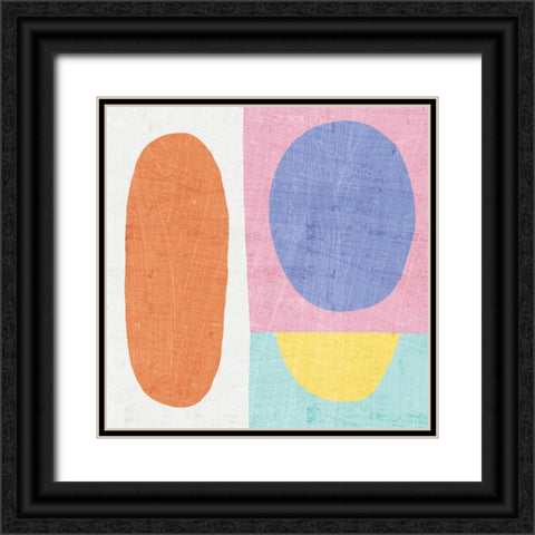 Pastel I Black Ornate Wood Framed Art Print with Double Matting by Wild Apple Portfolio