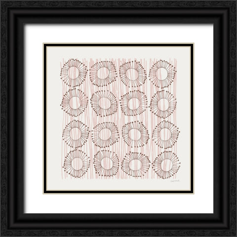 Main Street Twirled Blush Black Ornate Wood Framed Art Print with Double Matting by Warrick, Cheryl