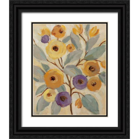 Honeybloom Branches I Black Ornate Wood Framed Art Print with Double Matting by Vassileva, Silvia