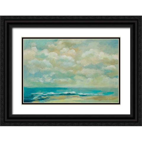 Caressing Ocean Breeze Black Ornate Wood Framed Art Print with Double Matting by Vassileva, Silvia
