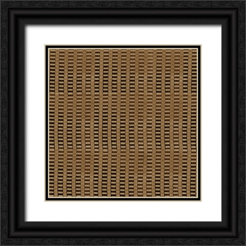 Raffia IA Neutral Black Ornate Wood Framed Art Print with Double Matting by Green, Nancy