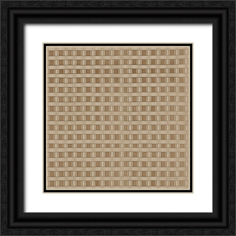 Raffia VII Neutral Black Ornate Wood Framed Art Print with Double Matting by Green, Nancy