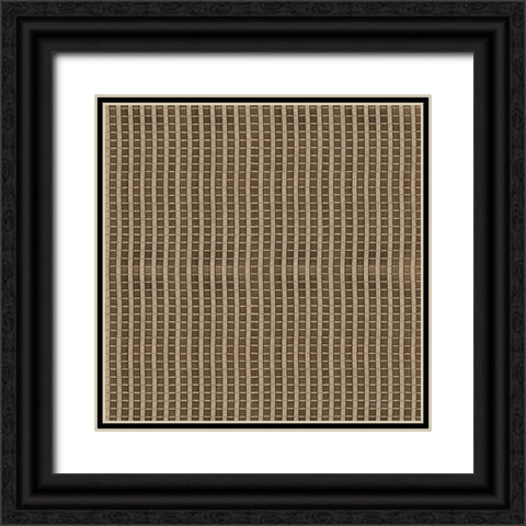 Raffia VIII Neutral Black Ornate Wood Framed Art Print with Double Matting by Green, Nancy