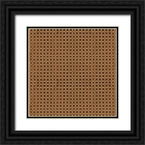 Raffia X Neutral Black Ornate Wood Framed Art Print with Double Matting by Green, Nancy