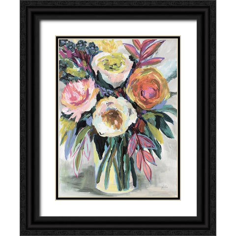 First Kiss Light Black Ornate Wood Framed Art Print with Double Matting by Vertentes, Jeanette