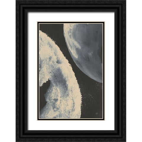Planetary I Black Ornate Wood Framed Art Print with Double Matting by Paschke, Chris