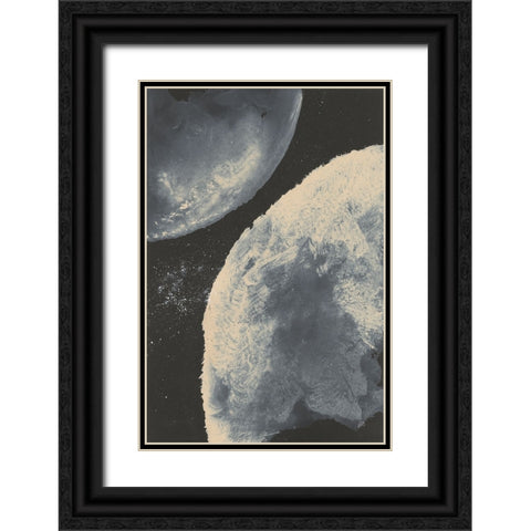 Planetary II Black Ornate Wood Framed Art Print with Double Matting by Paschke, Chris