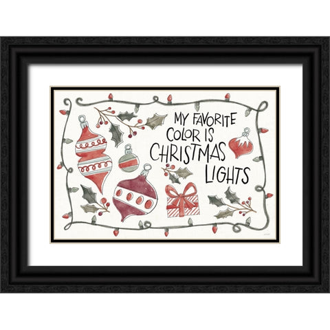 Holiday Fun I Black Ornate Wood Framed Art Print with Double Matting by Tavoletti, Anne