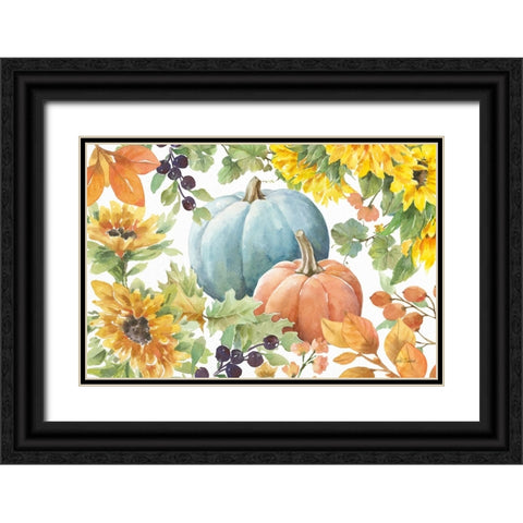 Autumn Breeze IV Black Ornate Wood Framed Art Print with Double Matting by Trimbach, Leslie