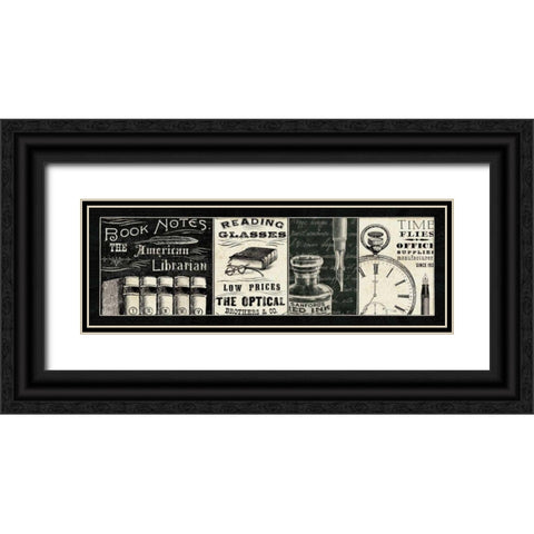 Librarian I Black Ornate Wood Framed Art Print with Double Matting by Pela Studio