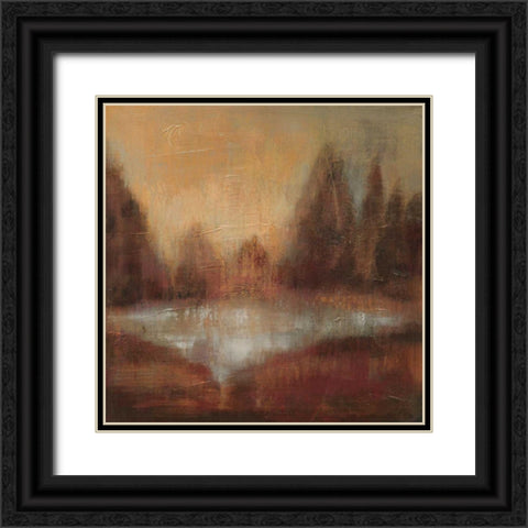 Rain II Black Ornate Wood Framed Art Print with Double Matting by Vassileva, Silvia