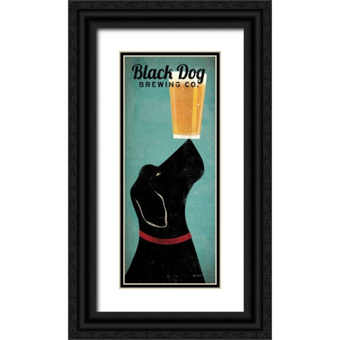 Black Dog Brewing Co Black Ornate Wood Framed Art Print with Double Matting by Fowler, Ryan