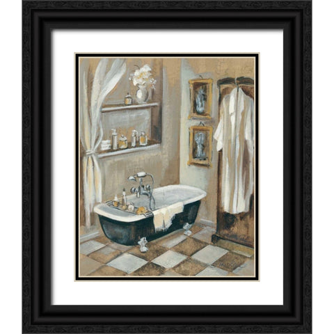 French Bath III Black Ornate Wood Framed Art Print with Double Matting by Vassileva, Silvia