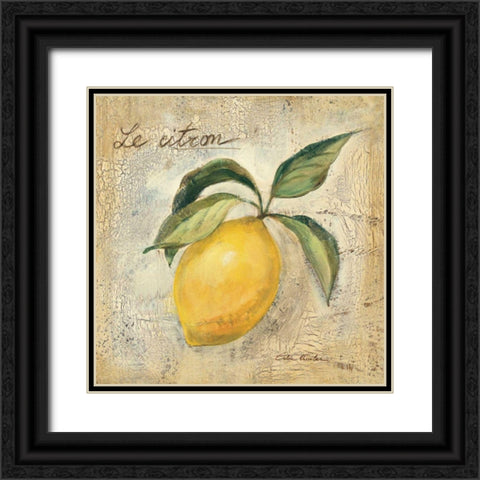 Le Citron Black Ornate Wood Framed Art Print with Double Matting by Vassileva, Silvia