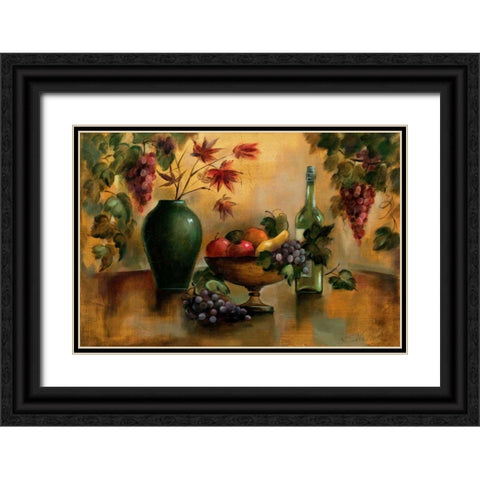 Autumn Hues Black Ornate Wood Framed Art Print with Double Matting by Vassileva, Silvia