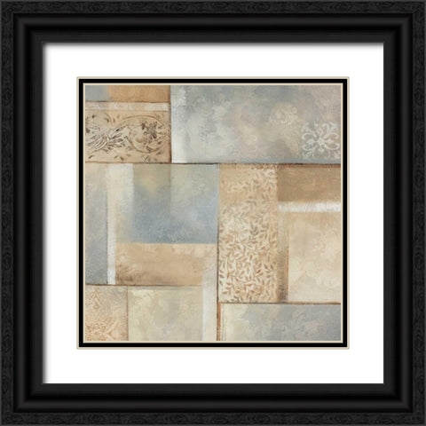 Gramercy Park I Black Ornate Wood Framed Art Print with Double Matting by King, Michael