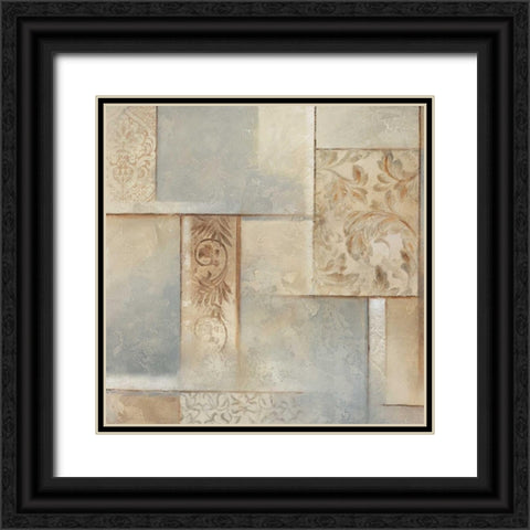 Gramercy Park II Black Ornate Wood Framed Art Print with Double Matting by King, Michael