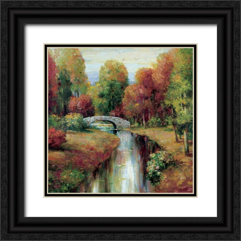 American Country II Black Ornate Wood Framed Art Print with Double Matting by Rogers, Adam