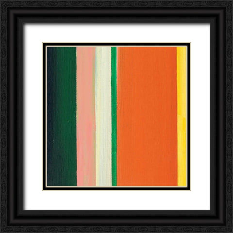 Hampton Stripe IV Black Ornate Wood Framed Art Print with Double Matting by Chandler, Fran