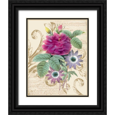 Bloomsbury I Black Ornate Wood Framed Art Print with Double Matting by Nicole, Lily
