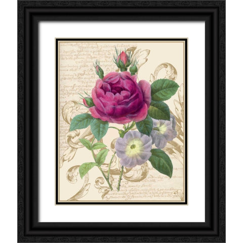 Bloomsbury II Black Ornate Wood Framed Art Print with Double Matting by Nicole, Lily