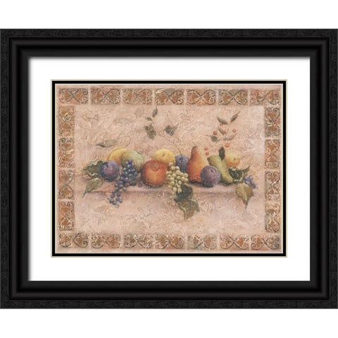 A Tuscan Palette Black Ornate Wood Framed Art Print with Double Matting by DeMarco, Fiona