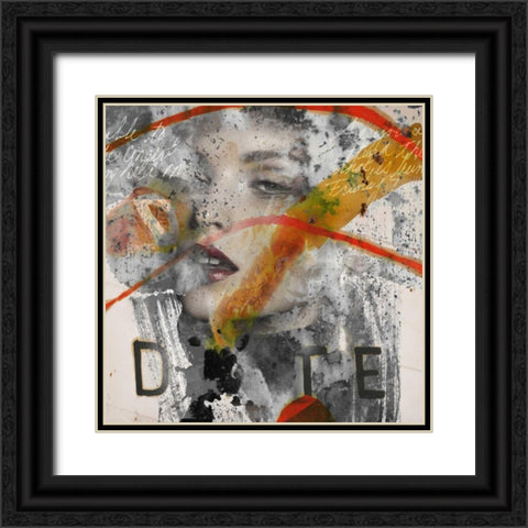 Sensations Black Ornate Wood Framed Art Print with Double Matting by Baker, Micha