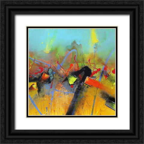 Uprising Black Ornate Wood Framed Art Print with Double Matting by Hansl, Alfred