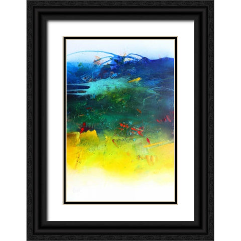 Der Fluss des Lebens Black Ornate Wood Framed Art Print with Double Matting by Hansl, Alfred