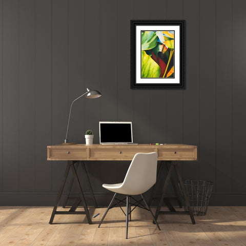 Nymphea 2 Black Ornate Wood Framed Art Print with Double Matting by Koch, Angelika
