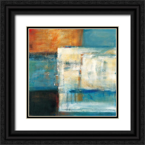 Colorfield II Black Ornate Wood Framed Art Print with Double Matting by Danckaert, Bea