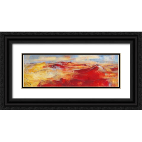 Sommerland II Black Ornate Wood Framed Art Print with Double Matting by Ohland, Christa