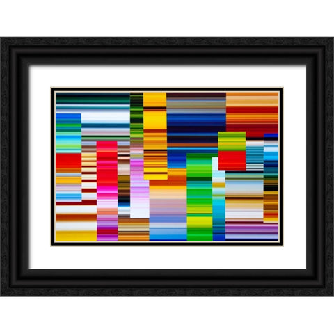 Lichtlinien 299 Black Ornate Wood Framed Art Print with Double Matting by Klipp, Ortwin