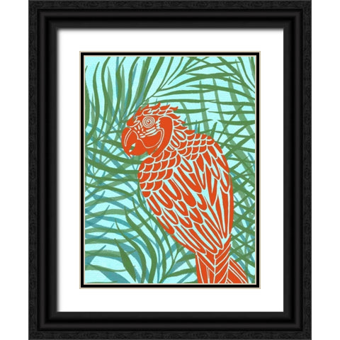 Luau III Black Ornate Wood Framed Art Print with Double Matting by Vision Studio