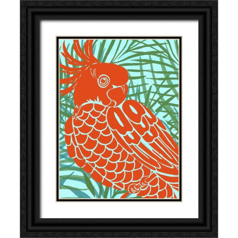 Luau IV Black Ornate Wood Framed Art Print with Double Matting by Vision Studio