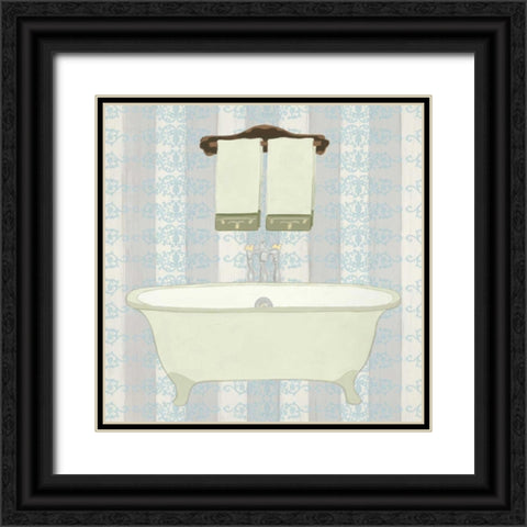 Riviera Bath I Black Ornate Wood Framed Art Print with Double Matting by Vision Studio