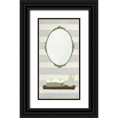 Riviera Bath III Black Ornate Wood Framed Art Print with Double Matting by Vision Studio