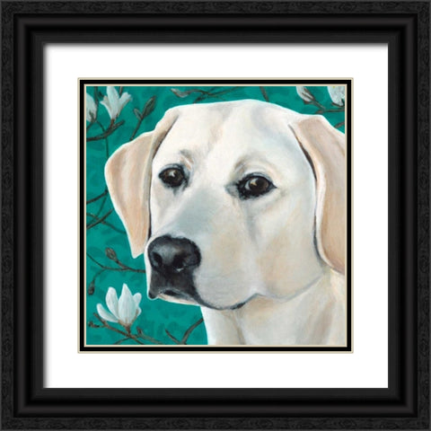 Dlynns Dogs - Magnolia Black Ornate Wood Framed Art Print with Double Matting by Roll, Dylnn