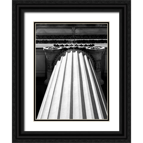 Structural Details I Black Ornate Wood Framed Art Print with Double Matting by Pica, Jeff